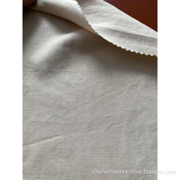 tencel linne twill vävt tyg för damens passning och klänning